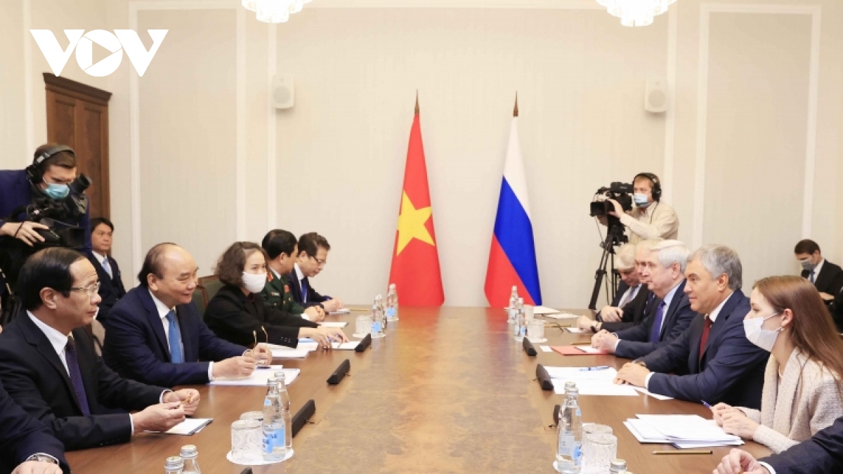 Russia is priority, reliable partner of Vietnam, says President Phuc
